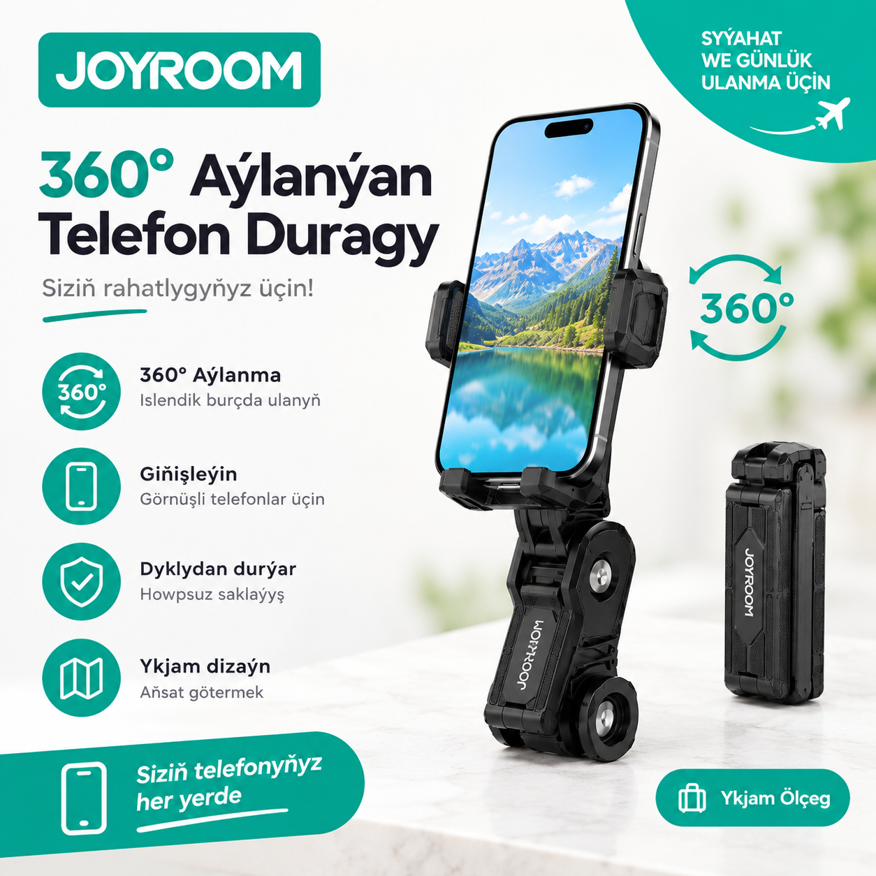 JOYROOM-Welosiped uçin telefon saklayjy